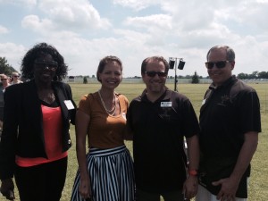 L&F Board Members Alicia McCareins, Laura Ann Spencer, David Brown and Brian Bolliger gather at John Greene Realtor's Polo Event