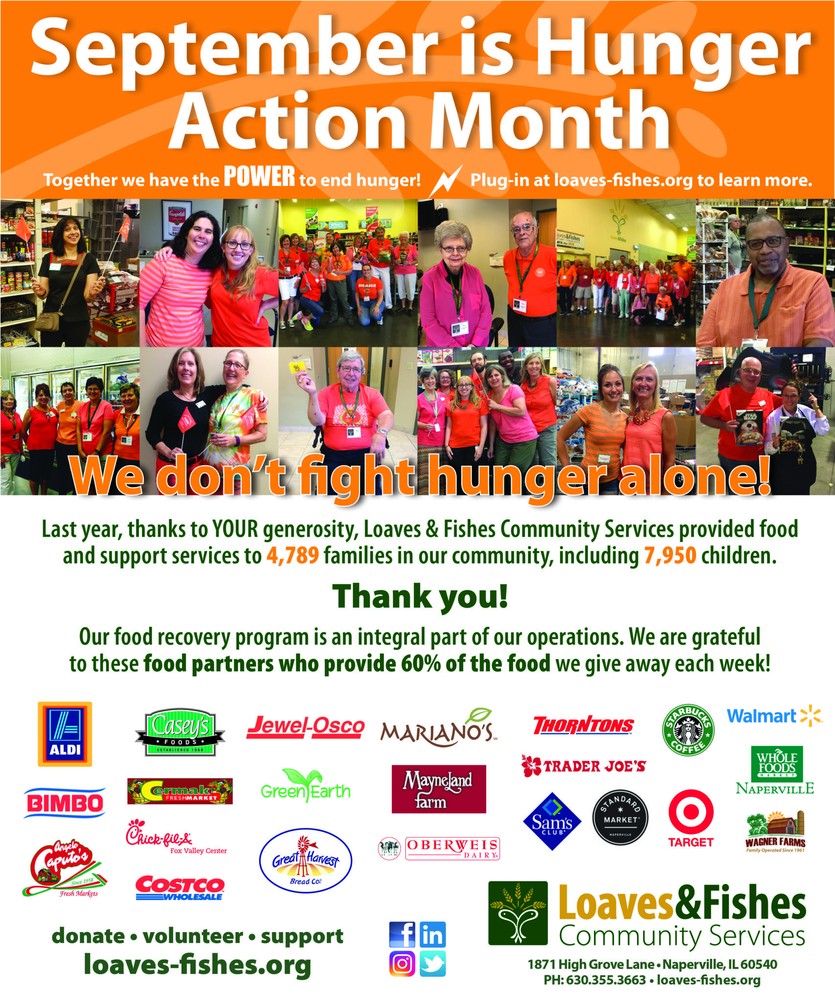 Hunger Action Month Loaves Fishes